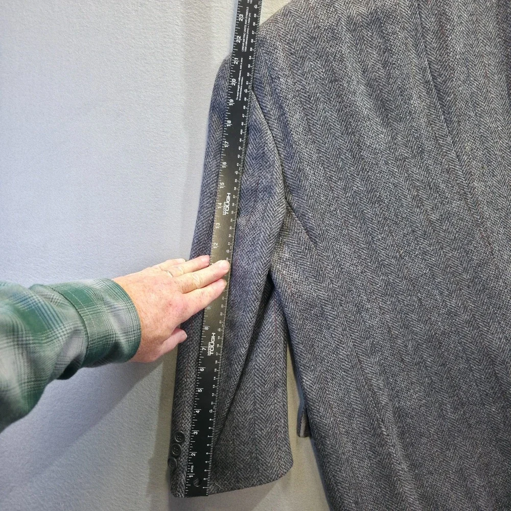 Rafael Men's‎ 100% Wool Gray Sports Coat / Blazer Size Portly 43S NWOT